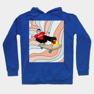 Retro Skateboarder Hoodie